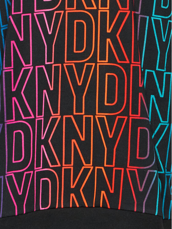 DKNY DKNY Trikotažinė suknelė YI2322601 Juoda Relaxed Fit