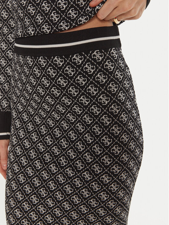 Guess Guess Tiesus sijonas Lise W4BD53 Z37K0 Juoda Slim Fit