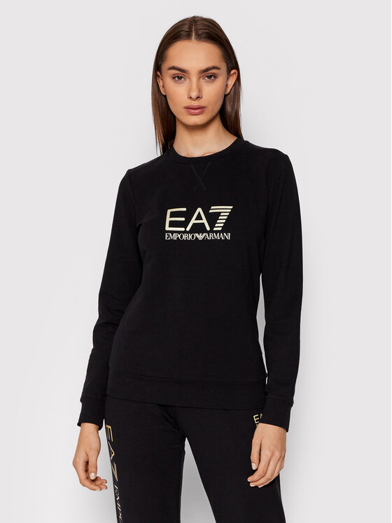 EA7 Emporio Armani Bluză 8NTM35 TJCQZ 0200 Negru Regular Fit
