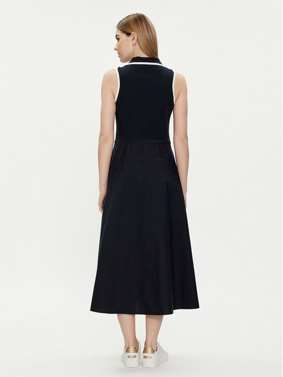 Tommy Hilfiger Tommy Hilfiger Sommerkleid WW0WW41272 Dunkelblau Regular Fit