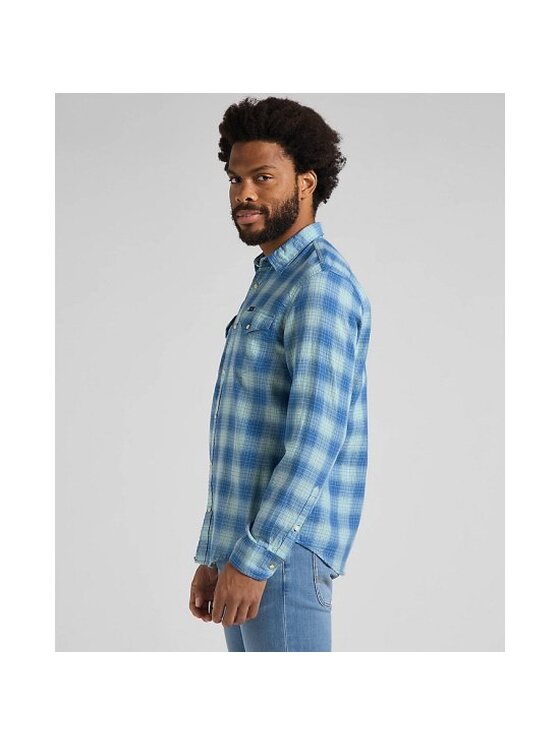 Lee Lee Camicia CLEAN REG WESTERN Blu Regular Fit