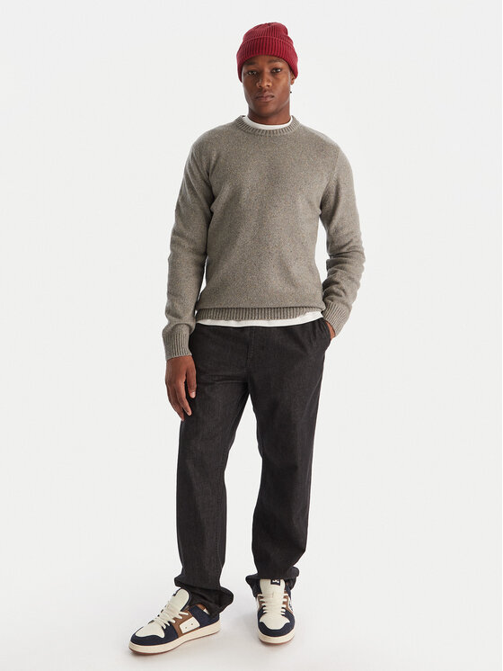 Quiksilver Quiksilver Sweter Slow Song Neppy EQYSW03325 Szary Regular Fit