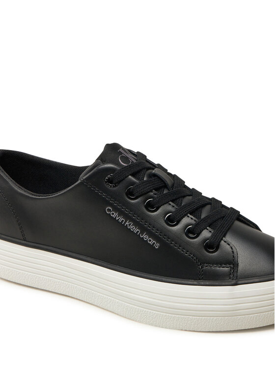 Calvin Klein Jeans Calvin Klein Jeans Tenisice Bold Vulc Flatf Low Lth In YW0YW01633 Crna
