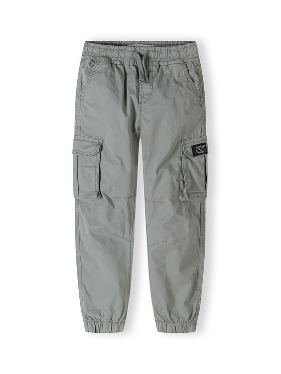 Spodnie cargo MINOTI, Rozmiar 116/122, Szare, 23pant45
