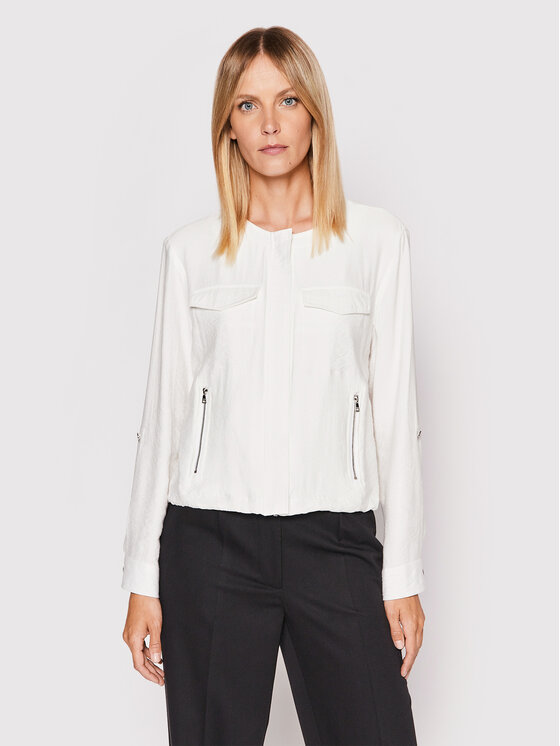 DKNY DKNY Prijelazna jakna P2RCTB41 Bijela Regular Fit