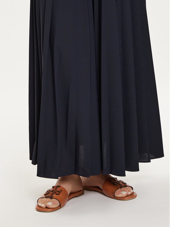 Max Mara Leisure Max Mara Leisure Πλισέ φούστα Maesa 2426776027 Σκούρο μπλε Relaxed Fit