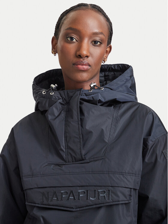 Napapijri Napapijri Übergangsjacke Rainforest Optique NP0A8AHA4001 Schwarz Oversize