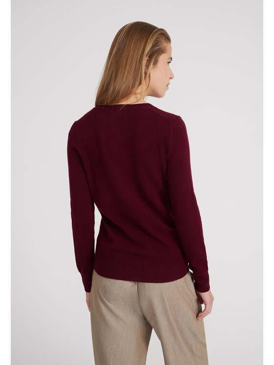 Style Republic Style Republic Sweter Kaszmir Czerwony ciemny Comfort Fit