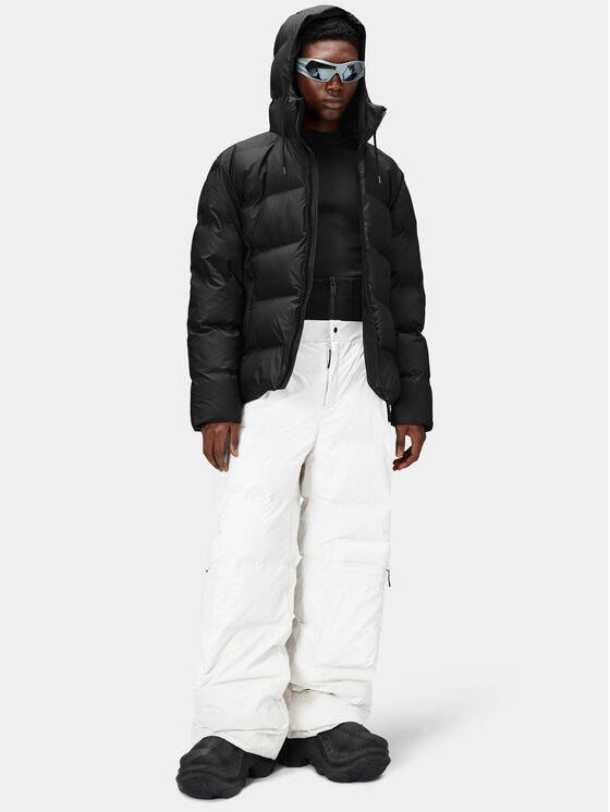 Rains Rains Télikabát 15120 Fekete Regular Fit