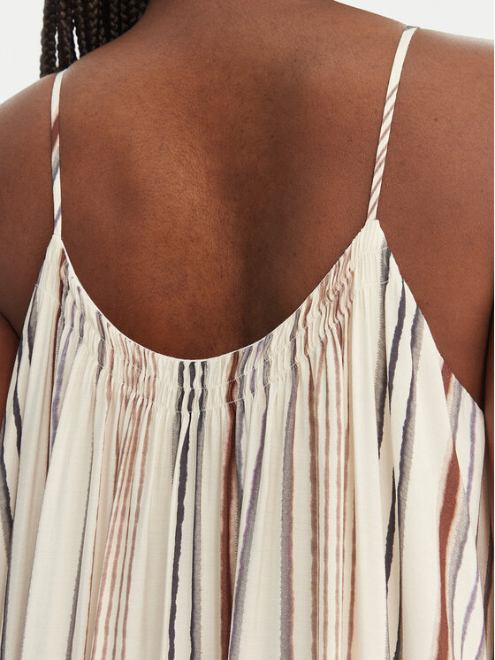 Eleh Eleh Sukienka letnia SS260133 Écru Relaxed Fit