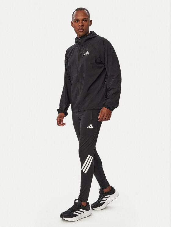 adidas adidas Kurtka do biegania Adi365 Running Essentials JZ7782 Czarny Regular Fit