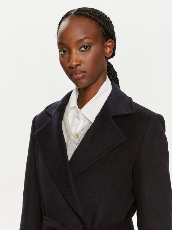 MAX&Co. MAX&Co. Cappotto di lana Longrun 2428016034200 Blu scuro Regular Fit