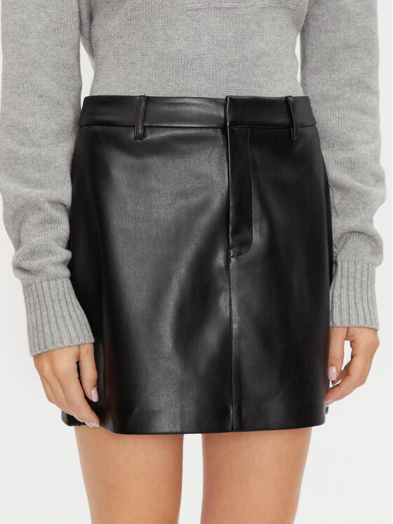 Calvin Klein Jeans Calvin Klein Jeans Rock aus Kunstleder J20J224190 Schwarz Regular Fit