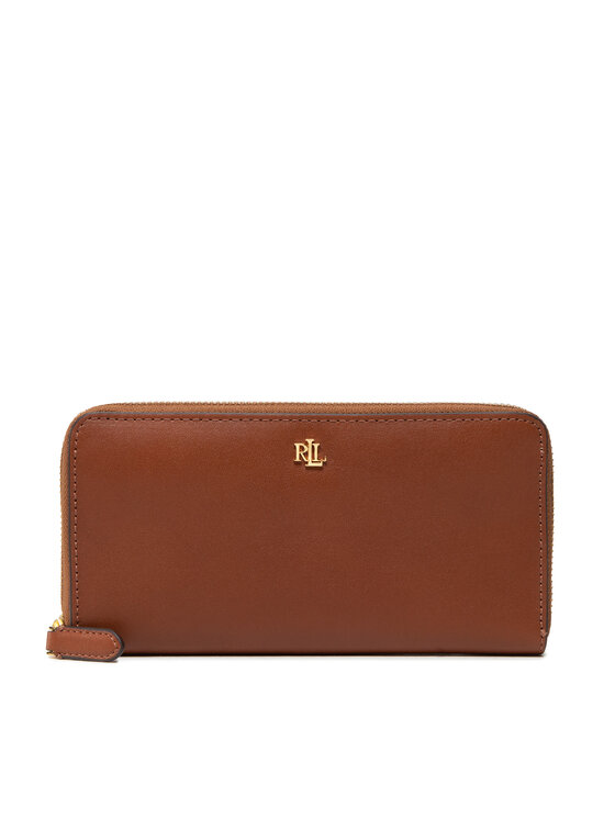 LAUREN RALPH LAUREN Lauren Ralph Lauren Veliki ženski novčanik Zip Cont Wlt 432876730004 Smeđa