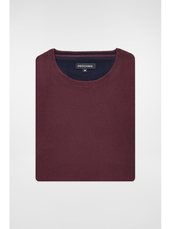 Próchnik Próchnik Sweter PM8 SW073224000012 Bordowy Regular Fit