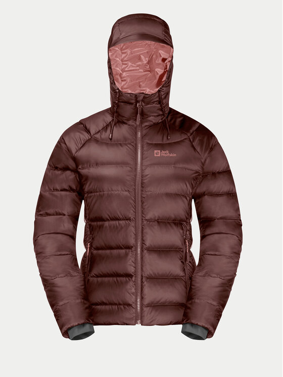 Jack Wolfskin Jack Wolfskin Kurtka puchowa Nebelhorn Down Hoody 1207091 Bordowy Regular Fit