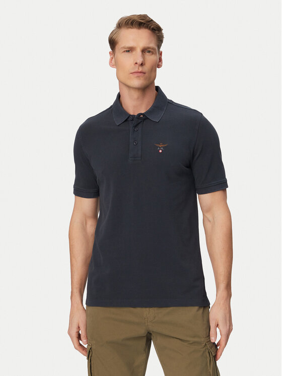 Aeronautica Militare Tricou polo 261PO1925UP00406 Bleumarin Regular Fit