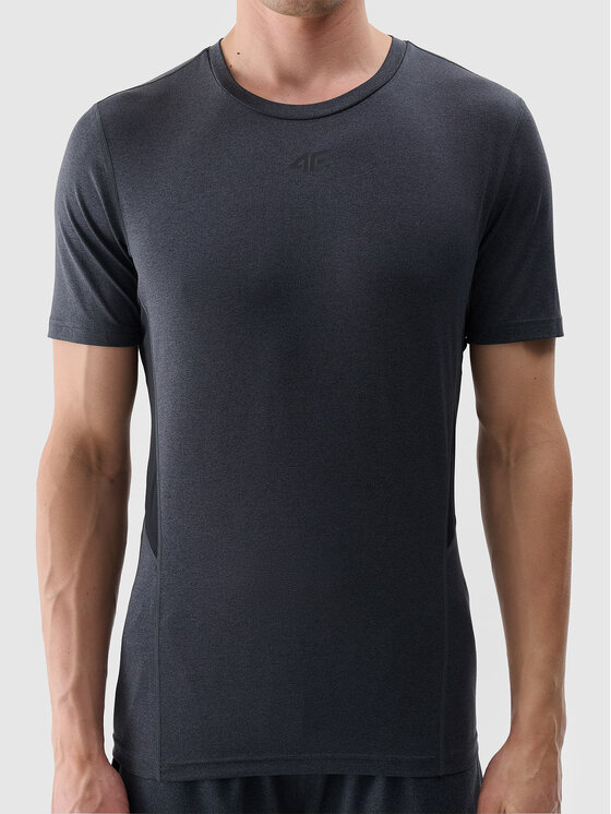 4F 4F T-Shirt 4FWSS25TFTSM1345 Szary Active Fit