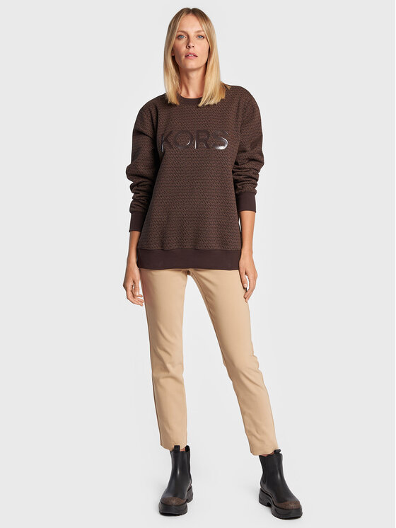 MICHAEL Michael Kors Sweatshirt MS2501I38G Marron Relaxed Fit Modivo