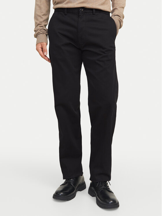Jack & Jones Pantaloni chino Kane 12268490 Negru Regular Fit