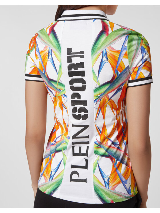 Plein Sport Plein Sport Polokošeľa 2903 Biela Regular Fit