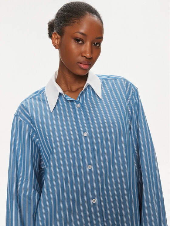 Samsøe Samsøe Samsøe Samsøe Srajca Salovas F24100170 Modra Loose Fit
