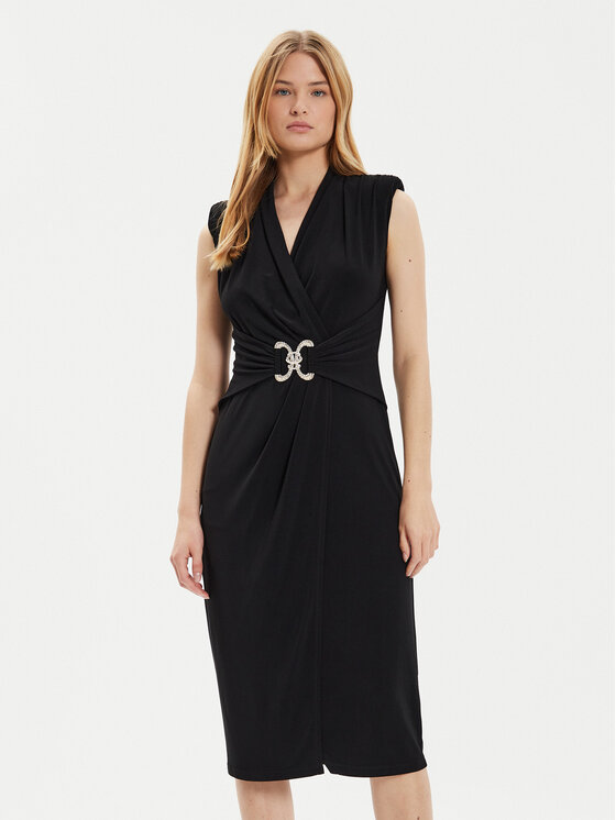 Joseph Ribkoff Koktejlové šaty 242711 Čierna Slim Fit