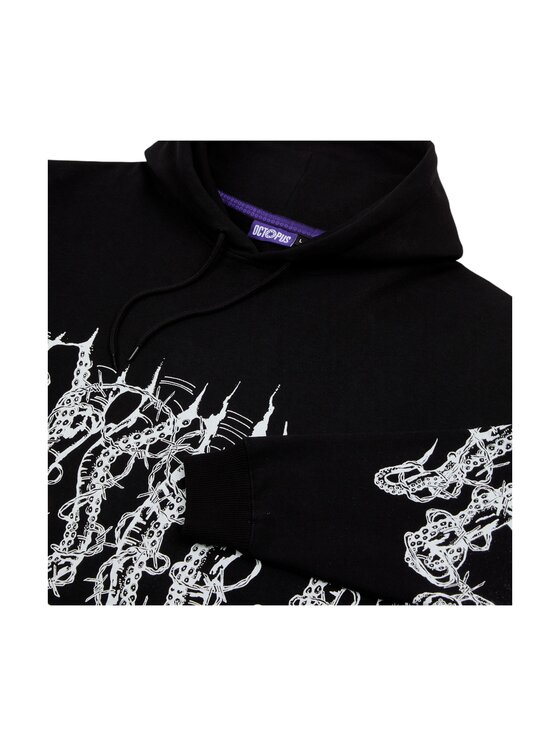 OCTOPUS OCTOPUS Felpa 24wosh62 Nero Regular Fit