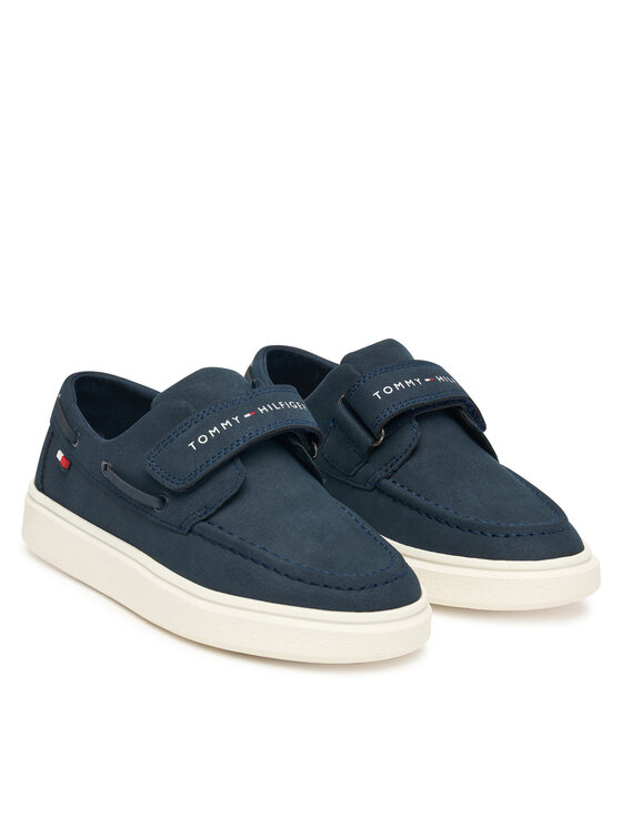 Tommy Hilfiger Tommy Hilfiger Poltopánky Low Cut Velcro T1B4-34340-0315 S Tmavomodrá