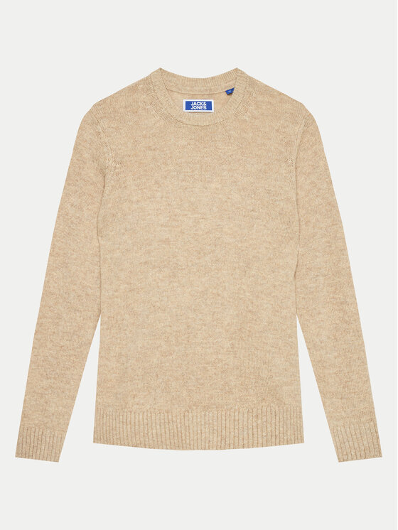 Chłopięcy Sweter Jack&Jones Junior, Rozmiar 152, Beżowy, 12262998