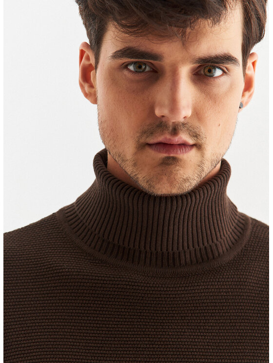 Pako Lorente Pako Lorente Sweter P22WF-2X-011 Brązowy Regular Fit