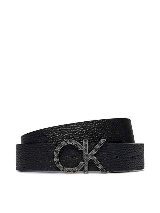 Calvin Klein Vīriešu josta Adj/Rev Ck Pique Metal 35Mm K50K511337 Melns