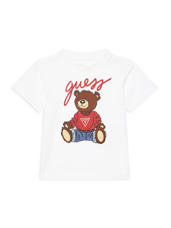 Guess T-Shirt H4BT01 I3Z14 Biały Regular Fit