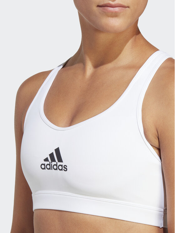 adidas adidas Sportinė liemenėlė PowerReact Train Medium-Support HR2889 Balta