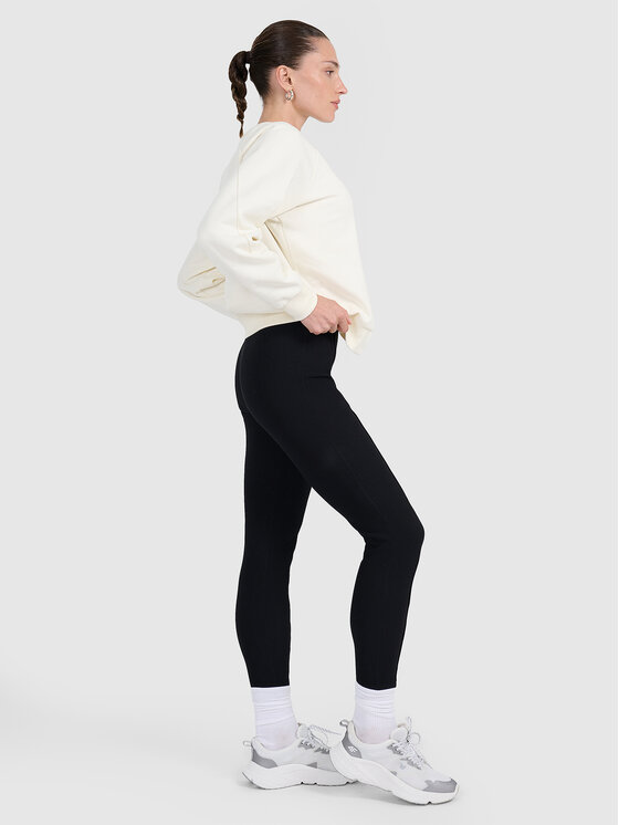 4F 4F Legginsy APRES SKI Czarny Slim Fit