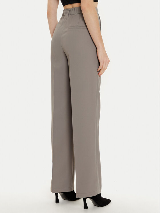 Noisy May Noisy May Kalhoty z materiálu Debbie 27029240 Šedá Regular Fit