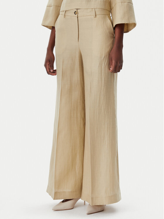 KAOS Pantaloni di tessuto RP1MR062 1098 Beige Regular Fit, taglia : 42