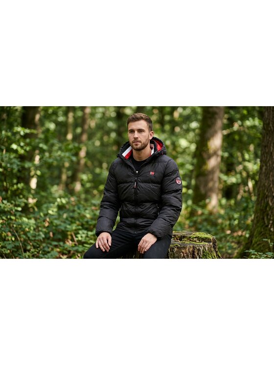 Geographical Norway Geographical Norway Parka WY4478H/GN-BLACK Czarny Reglan Fit