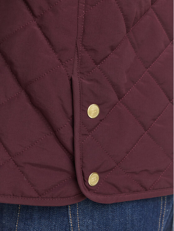 Tommy Hilfiger Tommy Hilfiger Kevad-sügis jope WW0WW51512 Bordoopunane Regular Fit