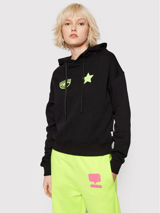 Chiara Ferragni Chiara Ferragni Bluza 71CBIT05 Czarny Regular Fit