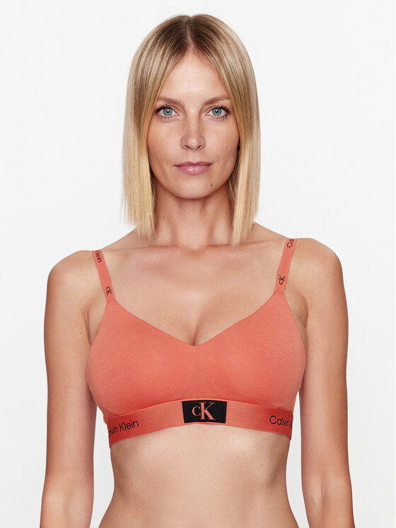 Calvin Klein Underwear Bralette krūšturis 000QF7218E Oranžs