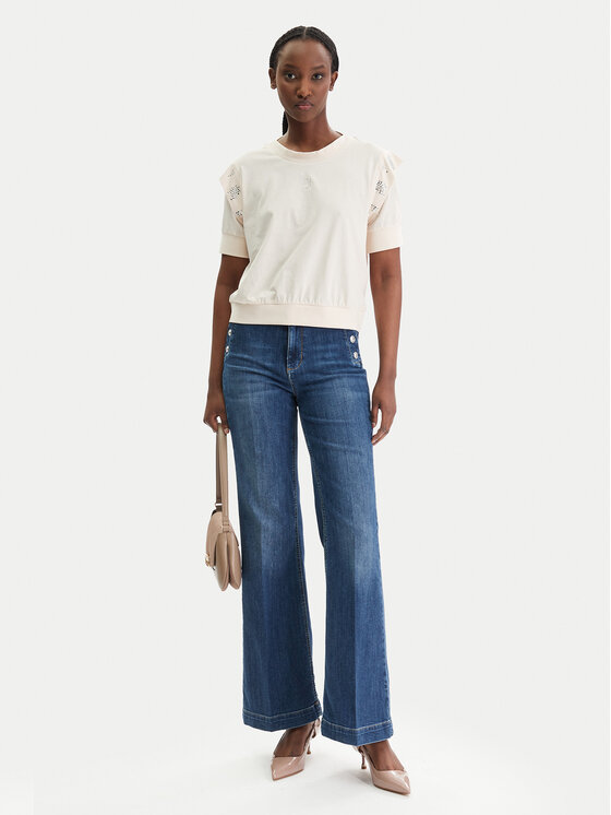 Liu Jo Sport Liu Jo Sport Bluza TA6030 JS923 Bež Regular Fit