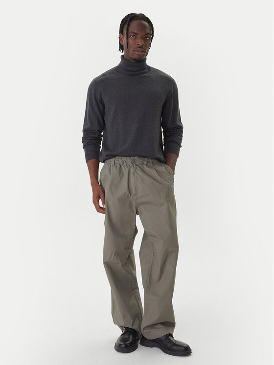 Jack & Jones Jack & Jones Auduma bikses Owen Cade 12282385 Zaļš Baggy Fit