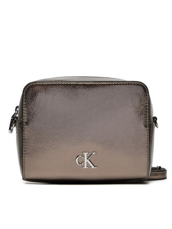 Calvin Klein Jeans Torbica Minimal Monogram Camera Bag Tum K60K612728 Siva