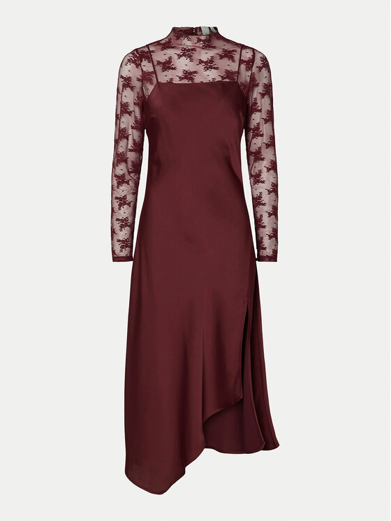 YAS YAS Sukienka koktajlowa Meels 26032597 Czerwony Regular Fit