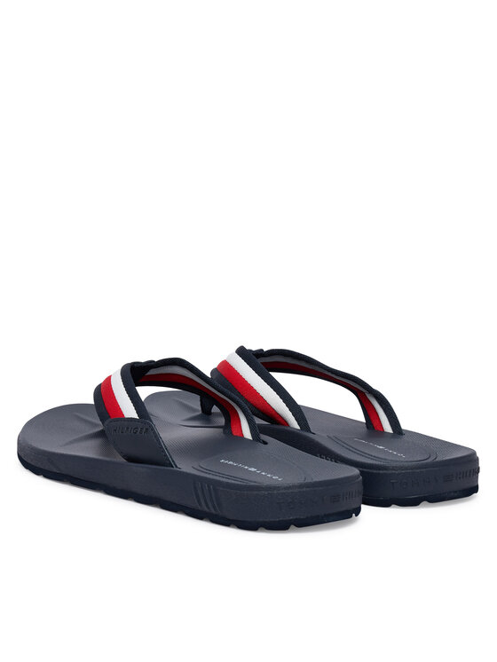 Tommy Hilfiger Tommy Hilfiger Šlepetės per pirštą FM0FM05803 Tamsiai mėlyna