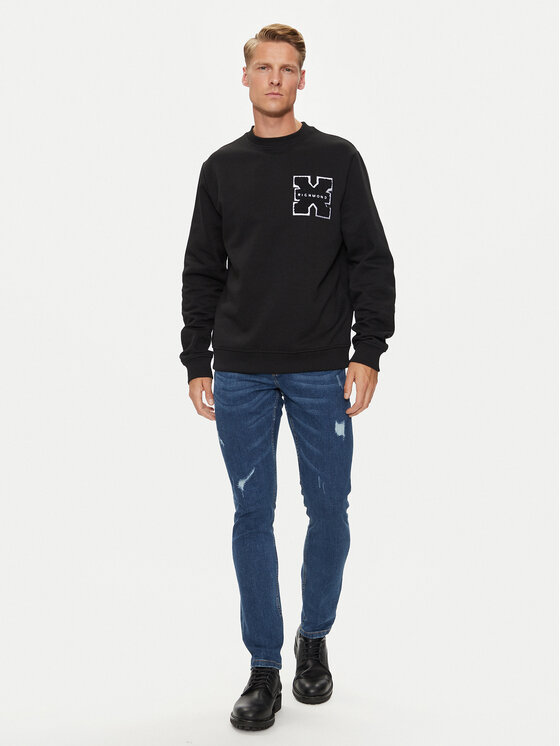 Richmond X Richmond X Μπλούζα Palmis UMA24034FE Μαύρο Regular Fit