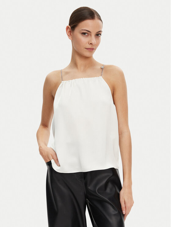 HUGO HUGO Top Cebena 50536436 Bijela Regular Fit