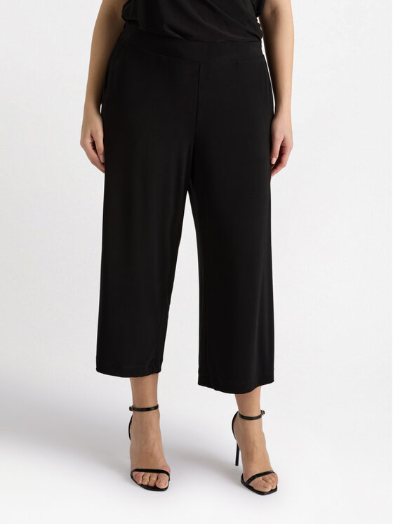 Fiorella Rubino Fiorella Rubino Pantaloni di tessuto P809L002093N033 Nero A-Line Fit