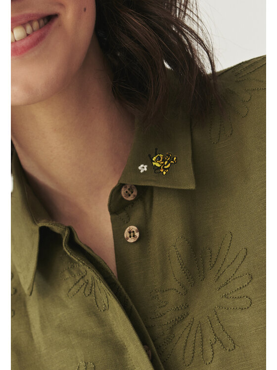TATUUM TATUUM Koszula KAMA Khaki Classic Fit
